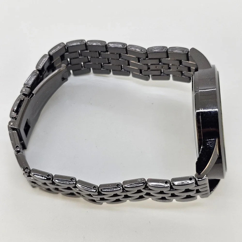 Men's Analog Watch 42MM Black Dial Black Bracelet Band 8